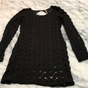 Free People Black Lace Dress